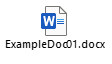 OLE object Word doc icon